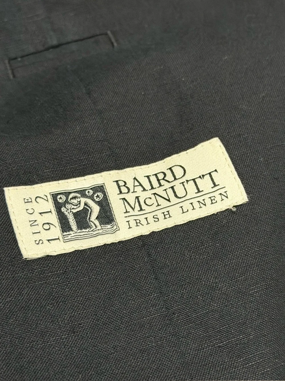 J Crew Blazer Men Irish Linen Ludlow Slim Unstructured Sport Coat Black 38S